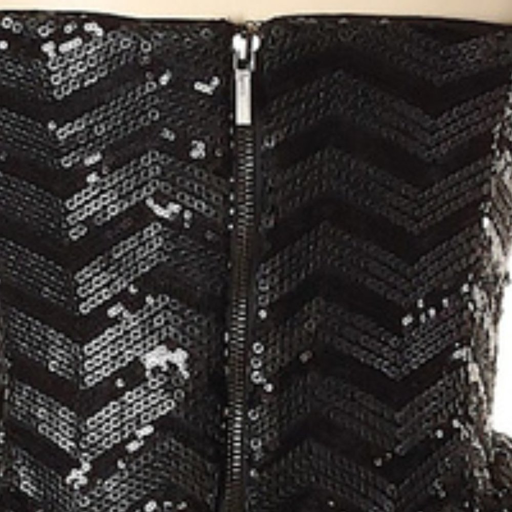 Stunningly Beautiful Vintage Strapless Sequin Dre… - image 5